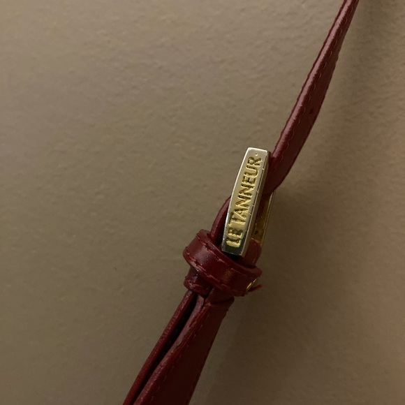 Le Tanneur red leather shoulder bag - Picture 4 of 15